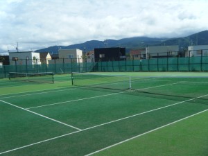 テニスコートの写真