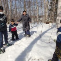 「にしおか冬の森さんぽ ~スノーシュー体験~ 開催しています」の写真