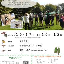 「イベント情報10月17日「月寒公園自然観察会~野鳥編」参加者募集!」の写真