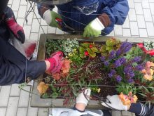 雨の中のメンテナンス