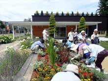 この日の参加者全員（作業中）