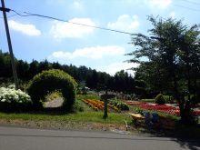 北ノ沢コミュニティーガーデン入口から見たところ