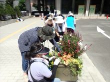 補植をしているところ