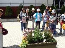 各班の発表を聞いているところ