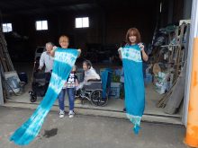 できあがった布