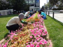 大通3丁目のメンテナンスの様子