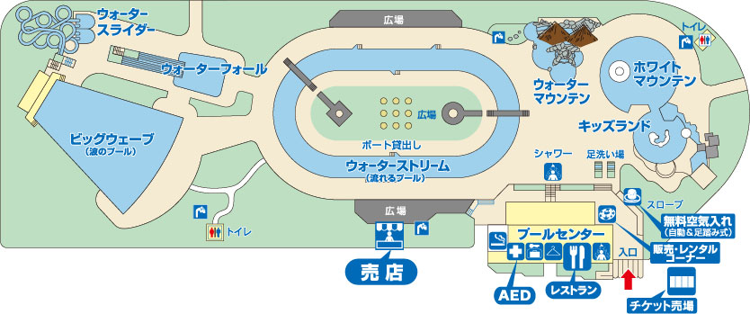 ていねプールマップ