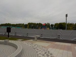 遊具広場囲い