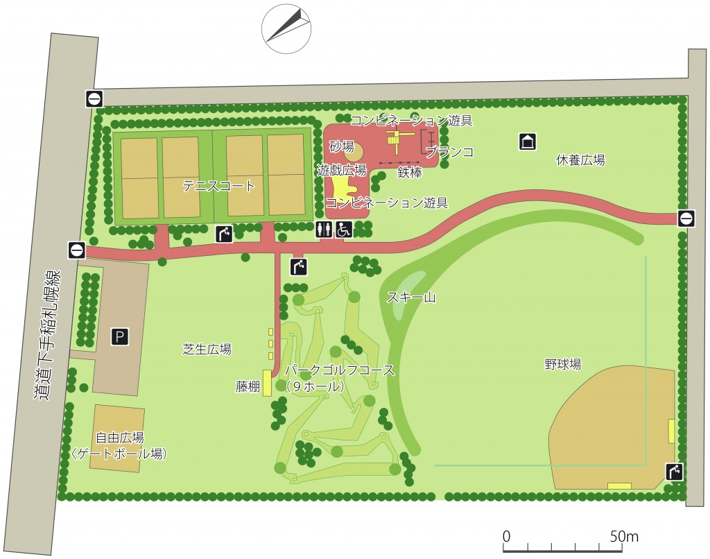 北発寒公園全体図