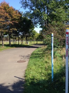 「ウォーキング・ランニング距離標」の画像