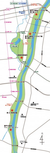 中島公園・豊平川緑地マップ - コピー