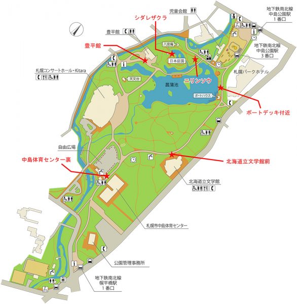 中島公園フラワーマップ