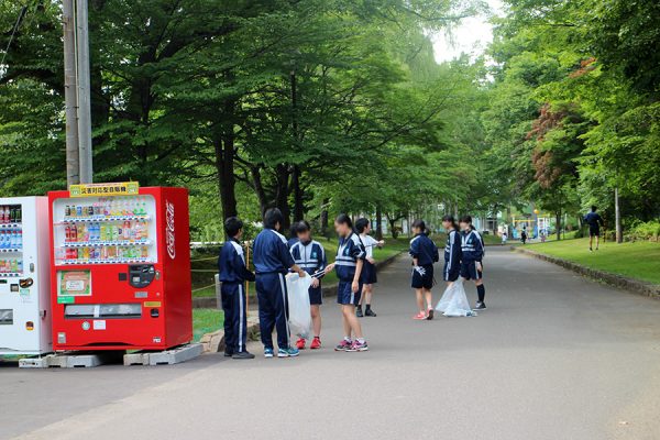 中島中学校清掃活動