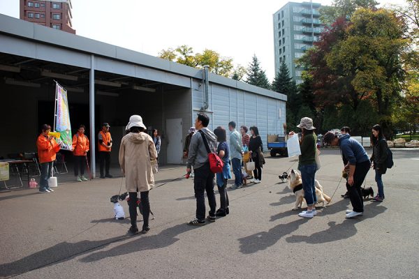 愛犬散歩講座の様子
