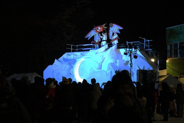 ゆきあかりin中島公園　野外巨大人形劇2