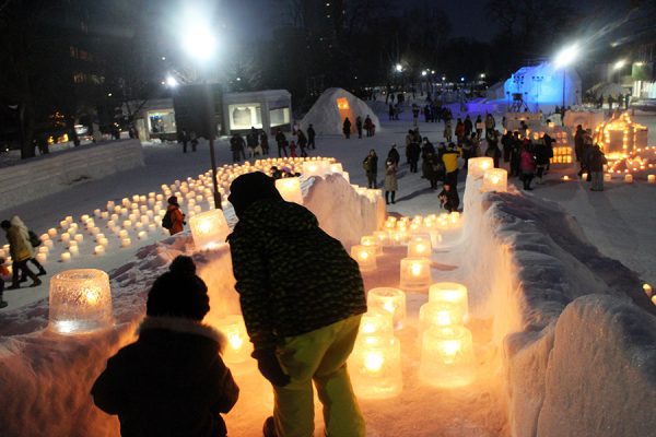 ゆきあかりin中島公園　メイン会場点灯中の様子2