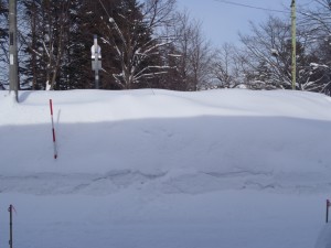 ２ｍの雪の壁