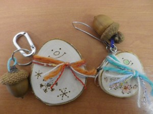 雪だるまストラップ