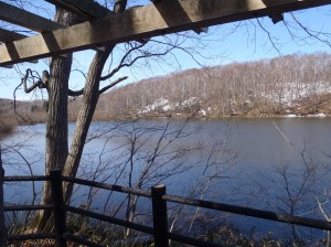 雪解けの水源池