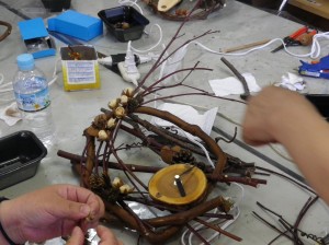 生け花のような時計