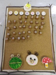 完成したカレンダー