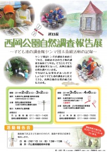 自然調査報告展チラシ(完成）