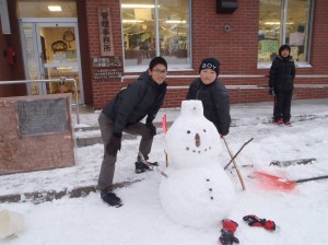 雪だるまが登場！