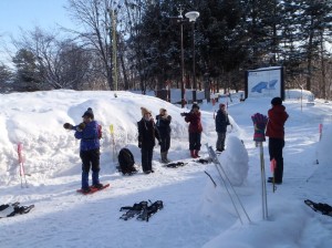 出発前にストレッチ