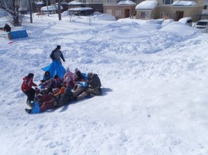 ブルーシートすべり