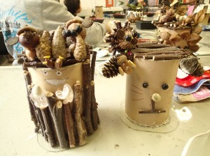 完成した貯金箱