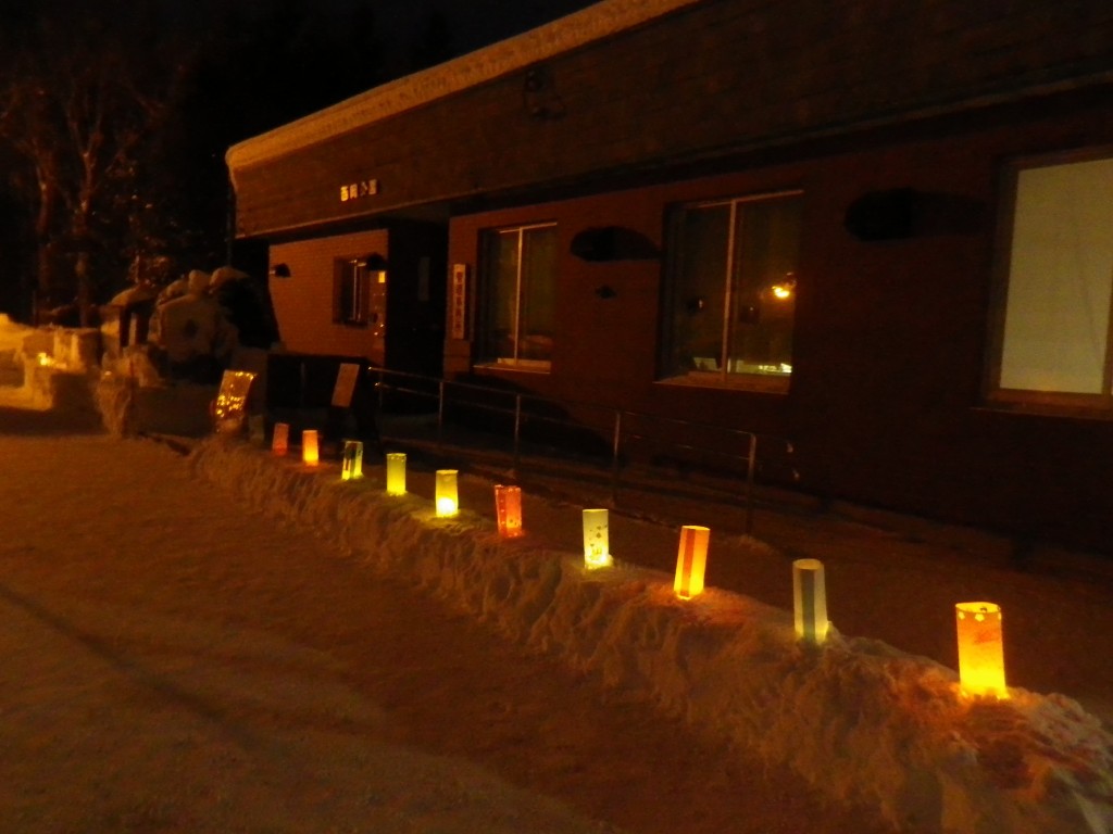 昨年のスノーキャンドル