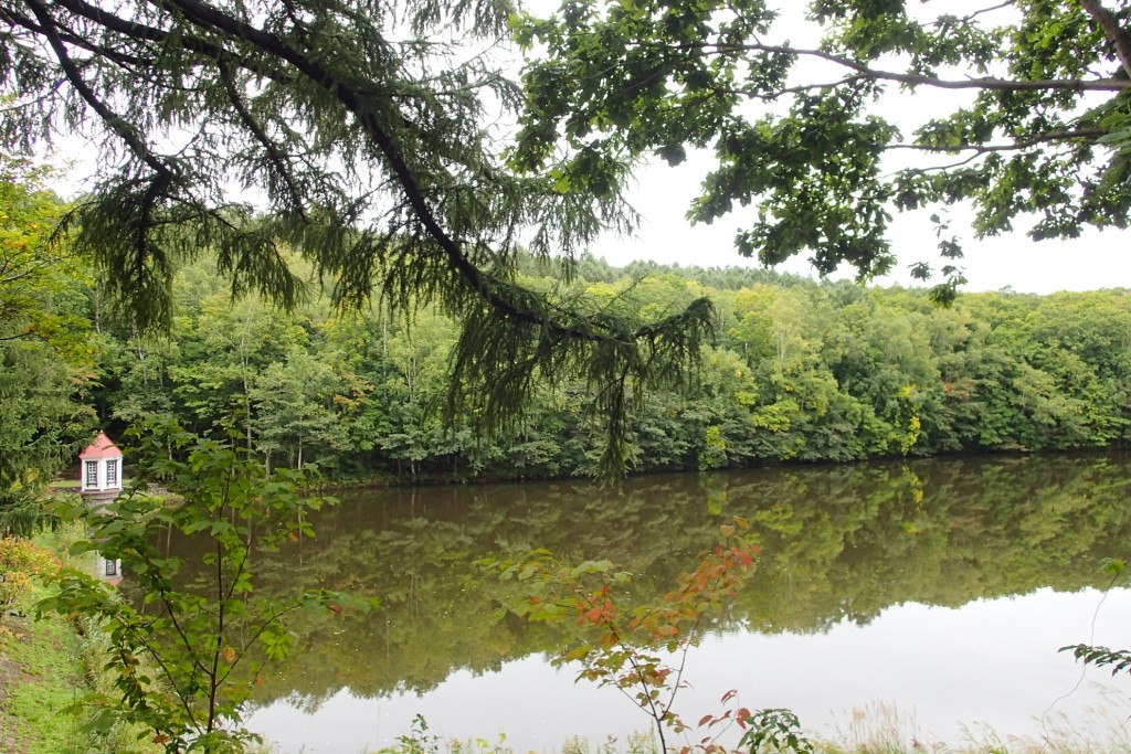 取水塔の見える景色