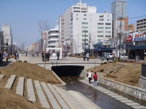 「創成川公園　オープン」の画像