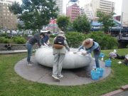 6月16日彫刻清掃2