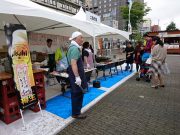 サンキューフェスティバルの二条市場の出店