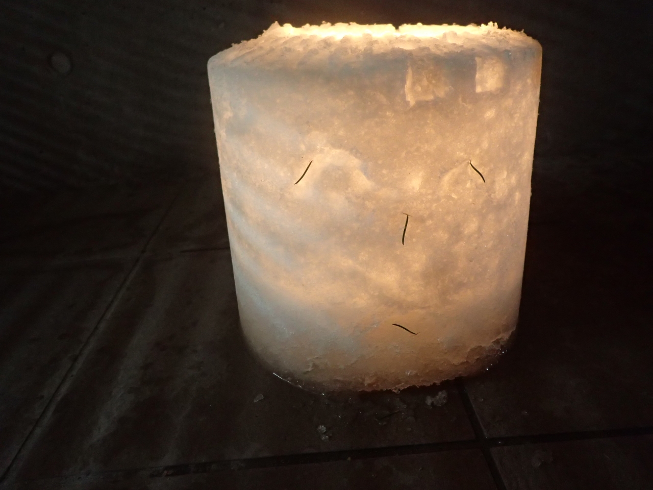 スノーキャンドルのお顔