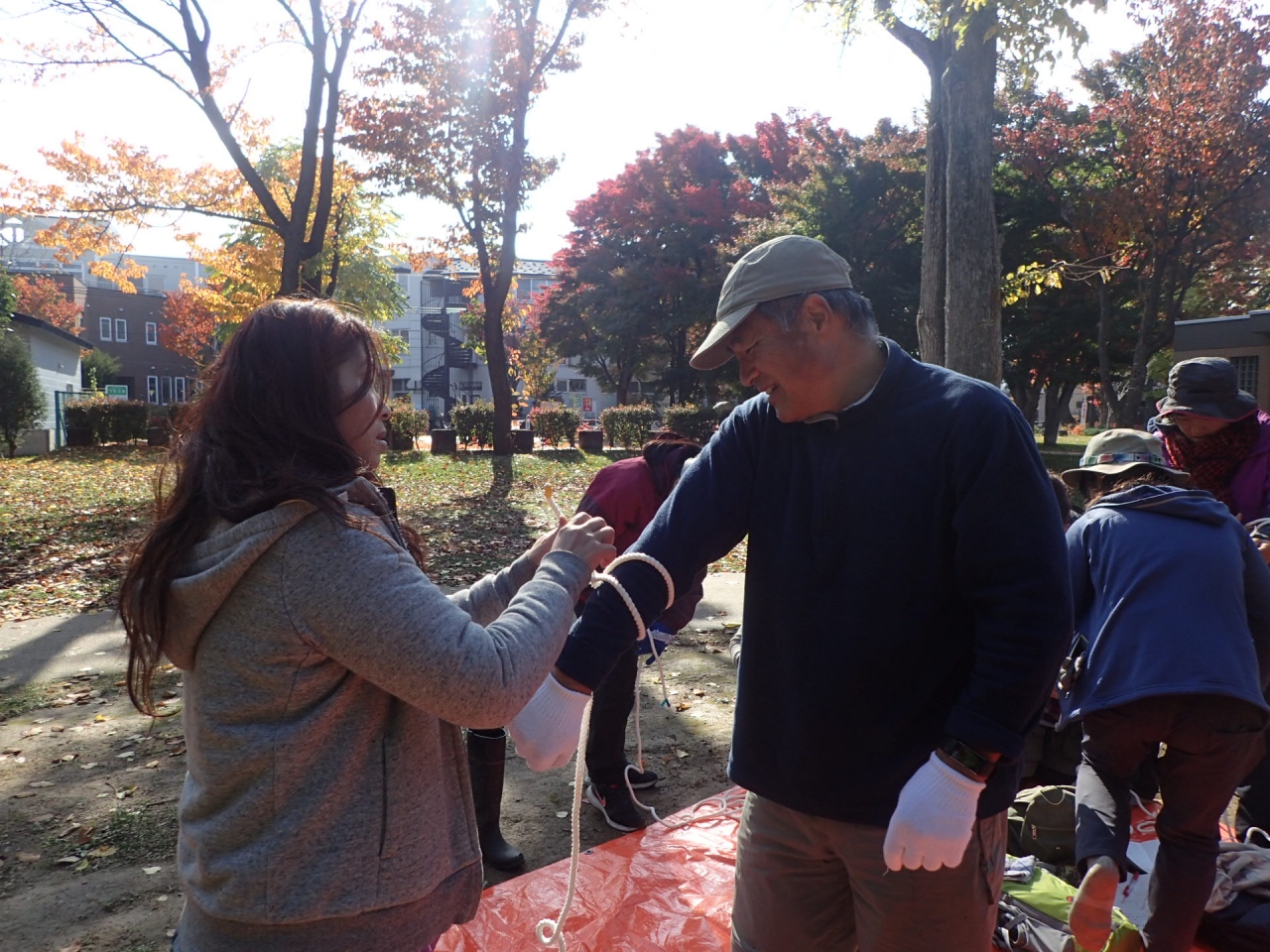 ロープワーク「クレイムハイストノット」