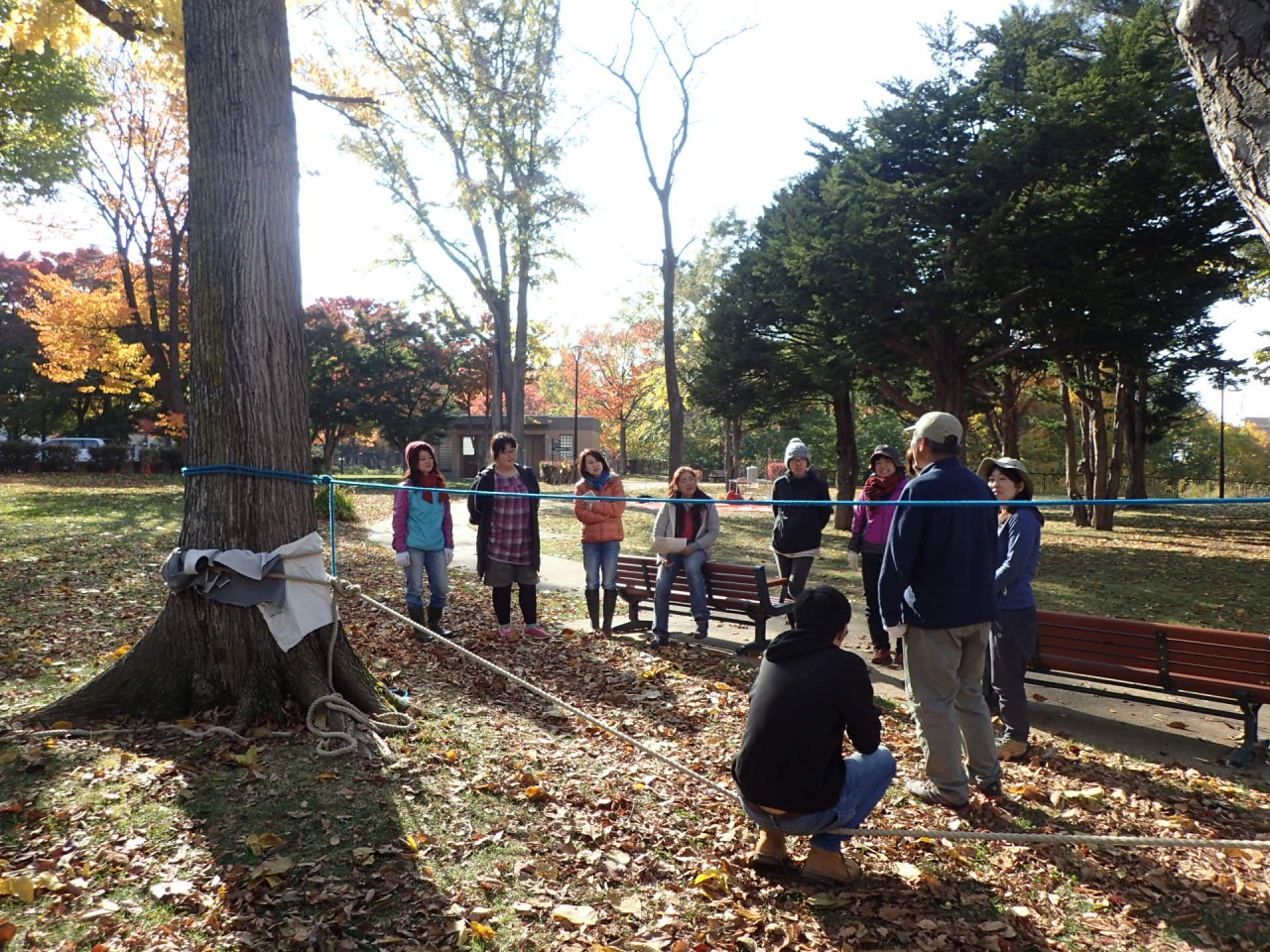 モンキーブリッジ完成