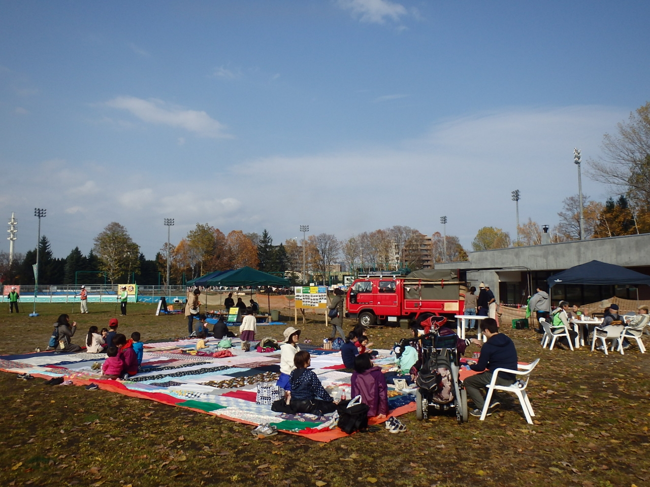 大風呂敷でピクニック