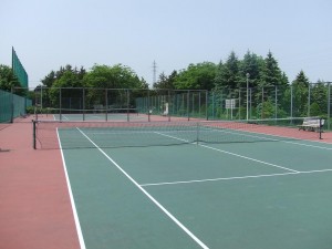 テニスコートの写真