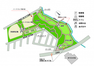 吉田川公園マップ