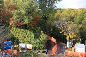 旭山記念公園の紅葉2021年10月22日11工事