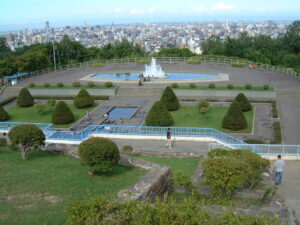 2002年8月4日噴水遠景