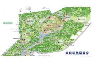 旭山記念公園各所名称マップ