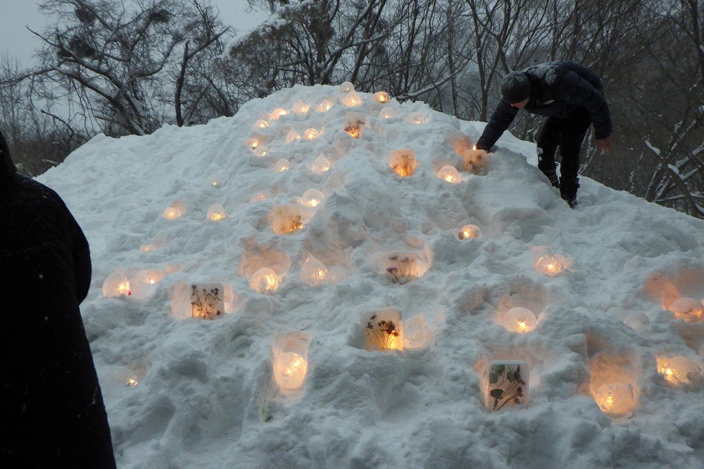 スノーキャンドルの灯りをともそう実施状況6