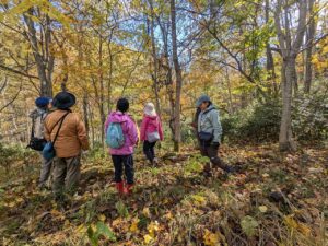 2024年10月20日旭山ボランティアの会活動の様子（滝野のおさんぽガイド参加）