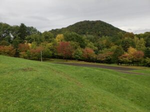 旭山記念公園紅葉情報2024年10月7日8新桜並木と円山