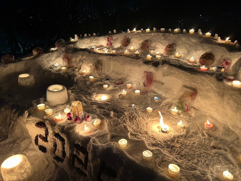 2025年1月13日スノーキャンドルの様子