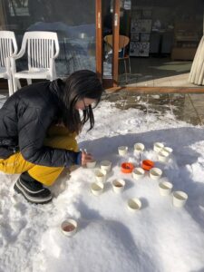 2025年1月9日旭山ボランティアの会活動状況 (キャンドル作り)