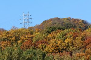 紅葉幌見峠の鉄塔2026年10月23日幌見峠の鉄塔